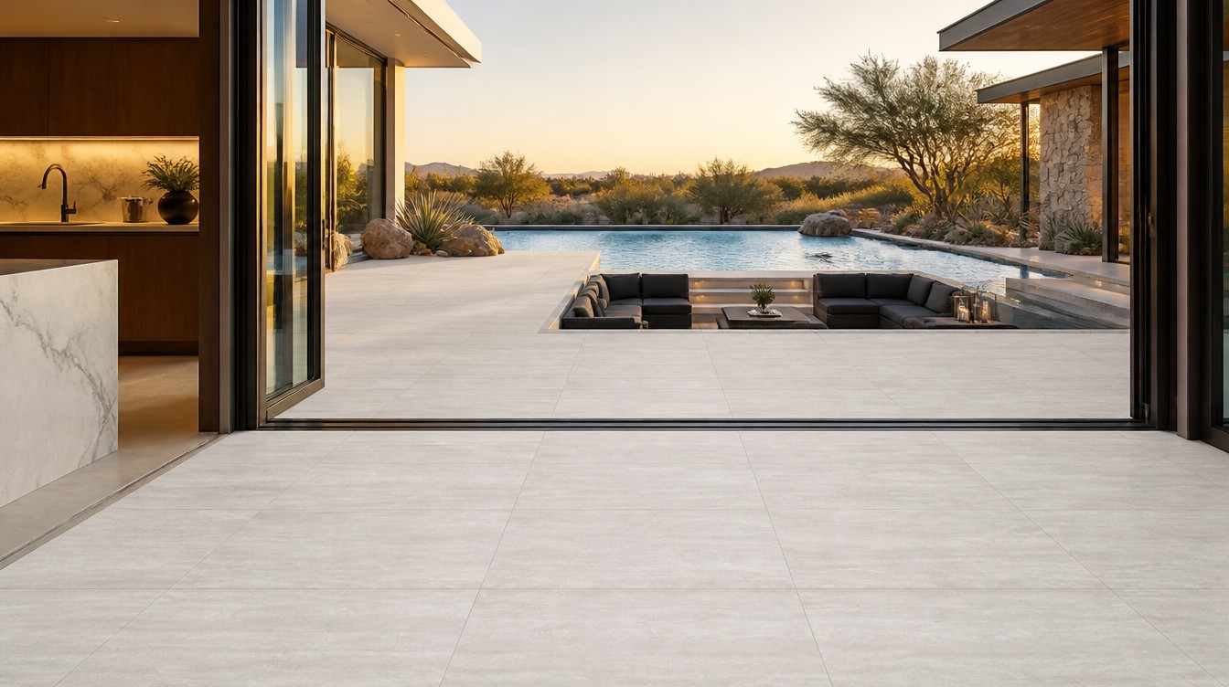 Trail Vein Cut Grey installed project application.