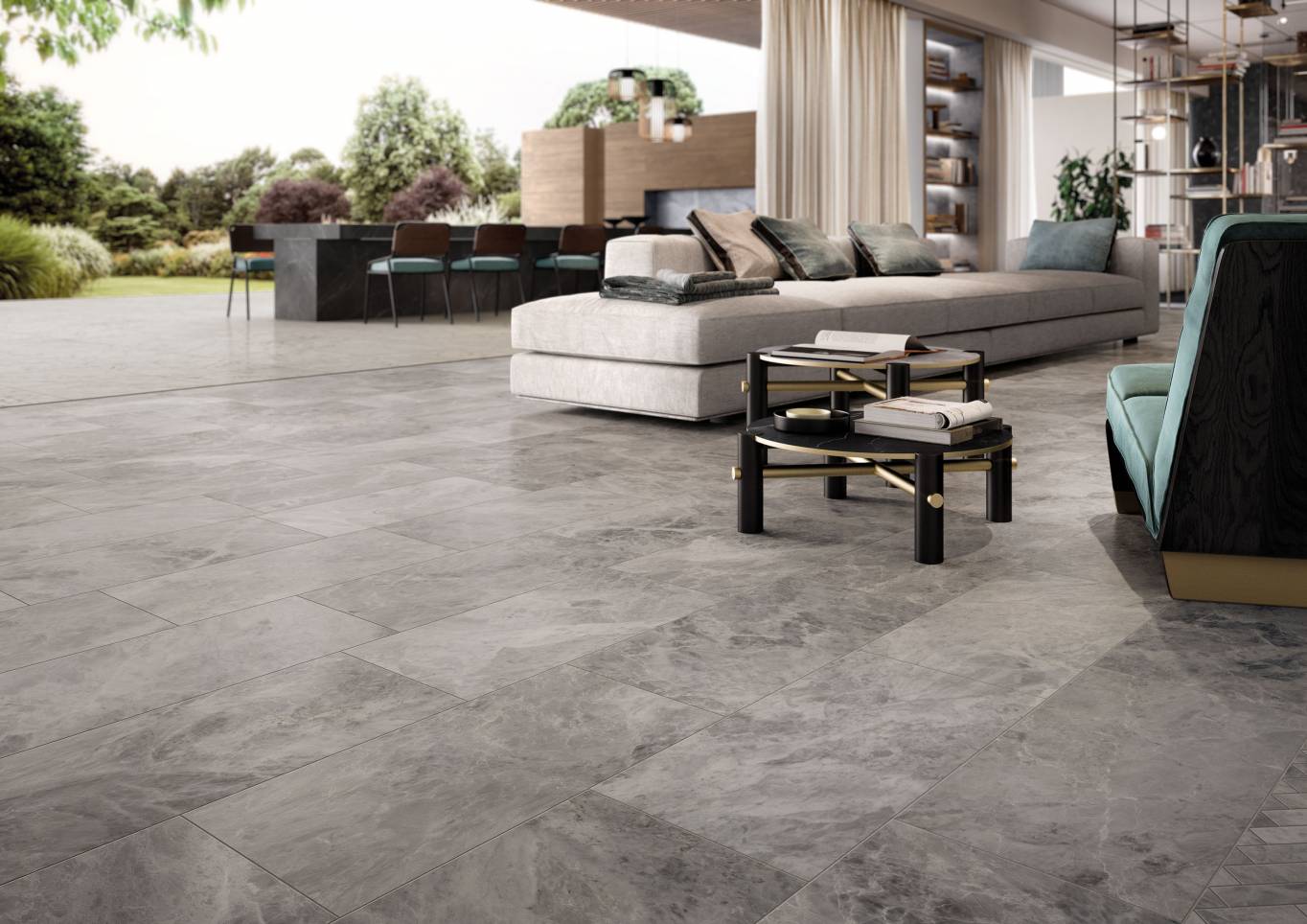 Pearl Grey installed project application.