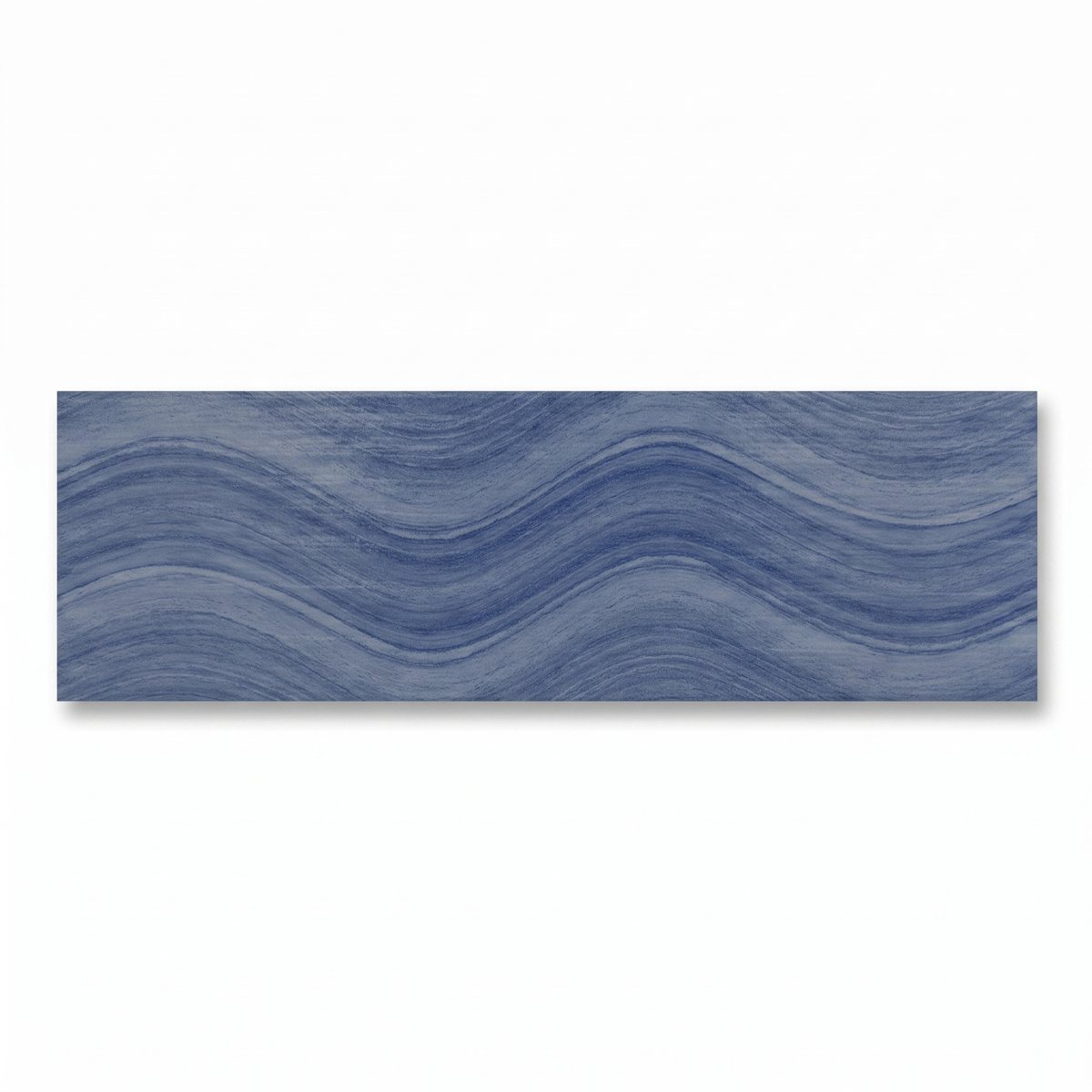 Ocean Wave Aqua Green Glossy 6x24 porcelain surface texture and color detail.